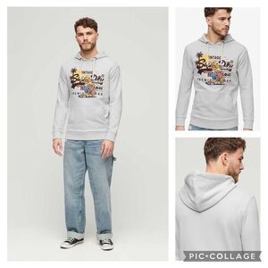 Superdry LA Graphic Hoodie hooded sweatshirt men’s size small